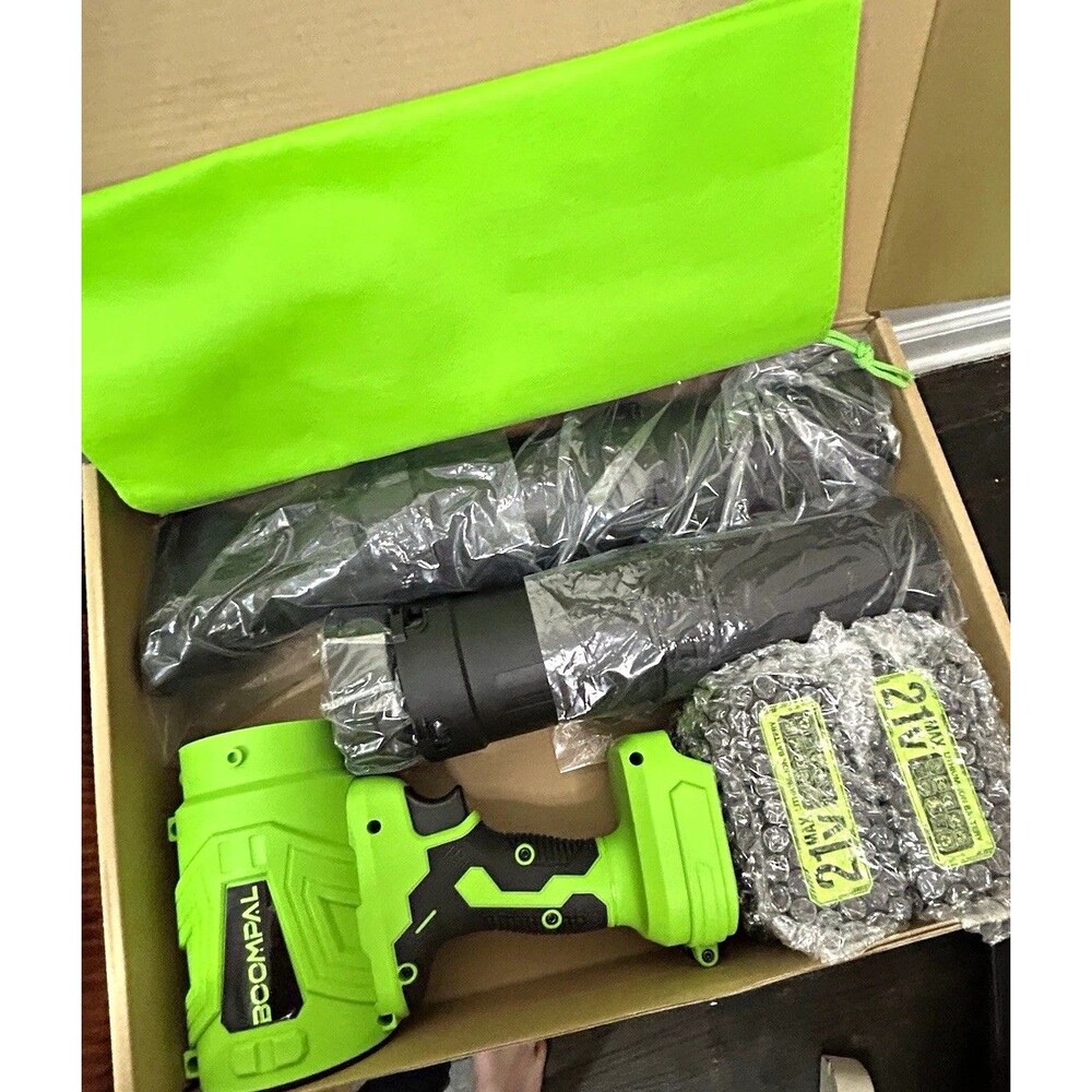 BOOMPAL 21V Cordless Handheld Leaf Blower w/ 2 Batteries Charger, Ext Tube